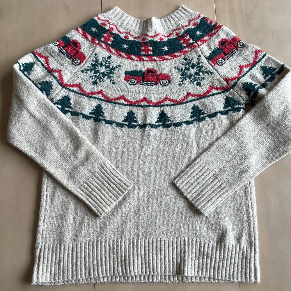 Bundle of 2 Maurices Women's Sweaters, Trees & Trucks - Size Small - Picture 5 of 13